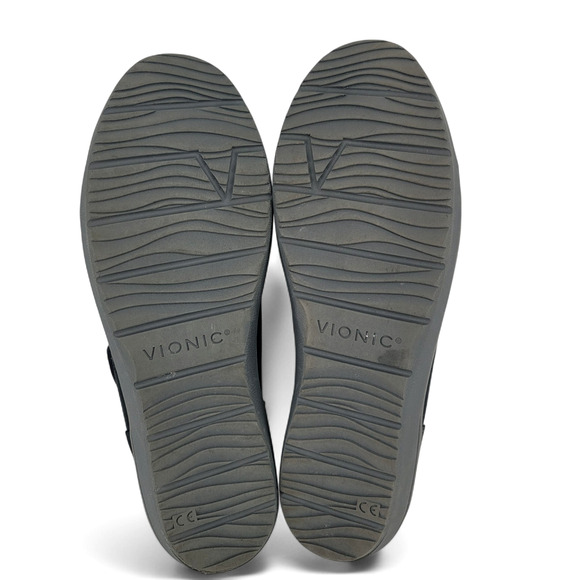 Vionic Abigail Black Nubuck Zip Sneakers‎ Size 10 Weatherproof Comfort Shoes - Picture 7 of 7